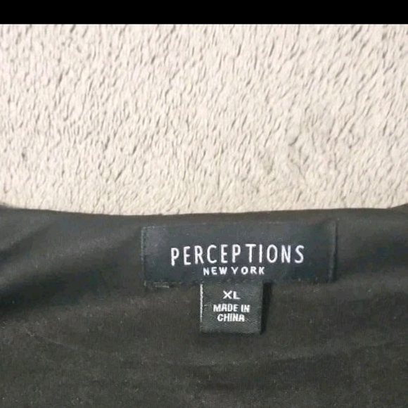 Perceptions New York Dress XL•Multicolor Geometric Scoop Neck 3/4 Sleeve Retro - Picture 4 of 16